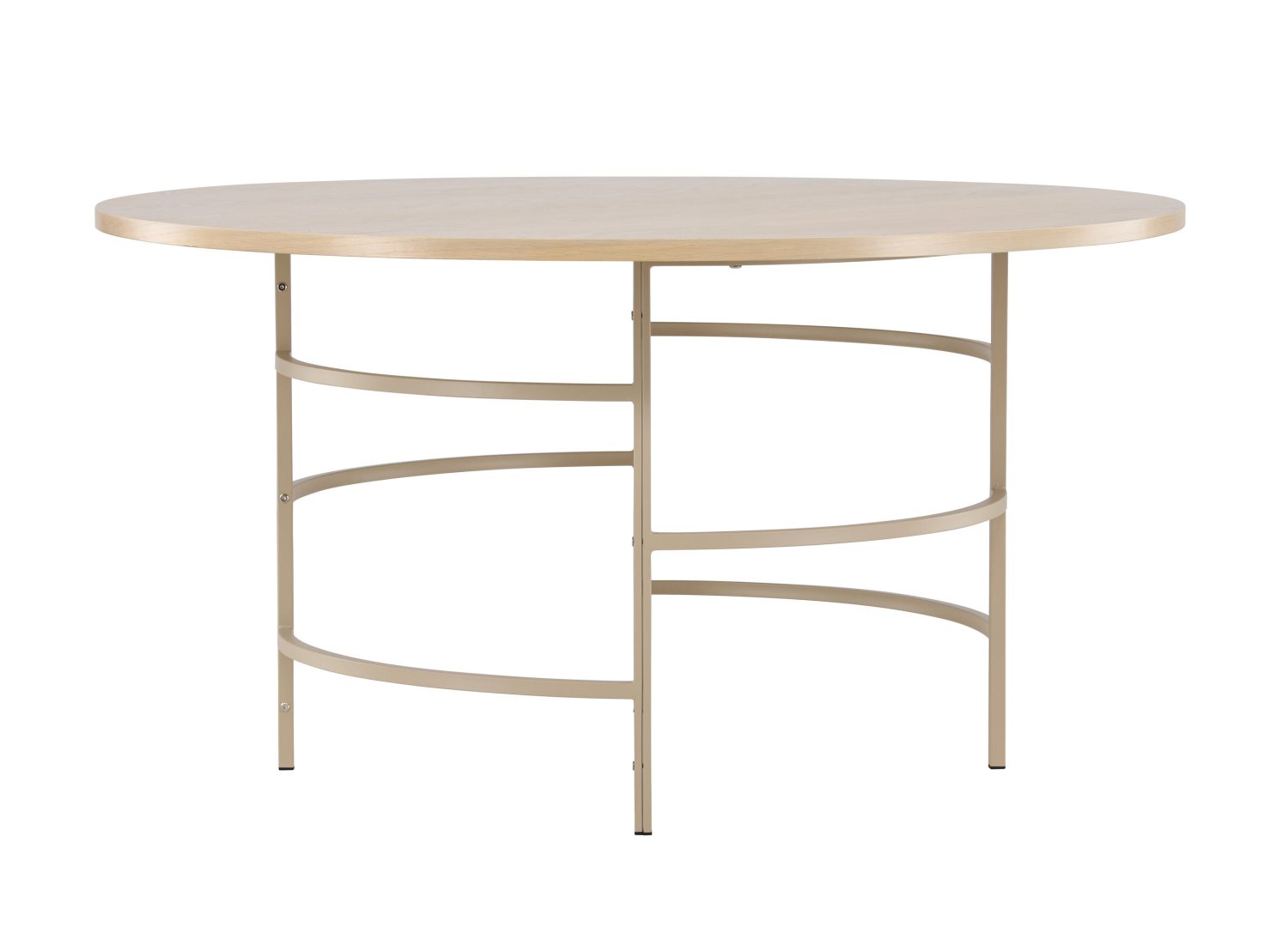 Détail de la table de repas Copenhagen blanchi