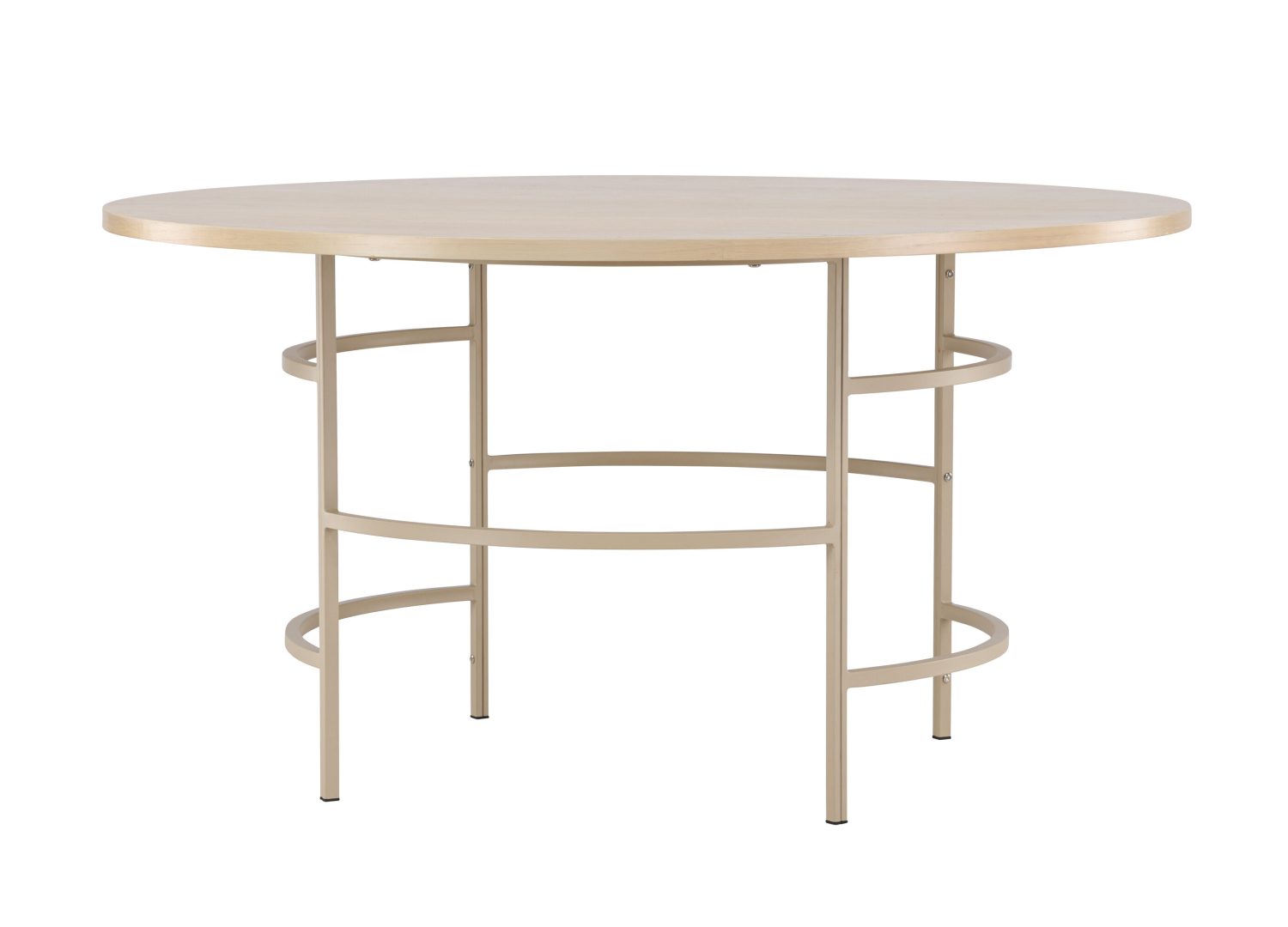 Vue produit de la table à manger Copenhagen blanchi