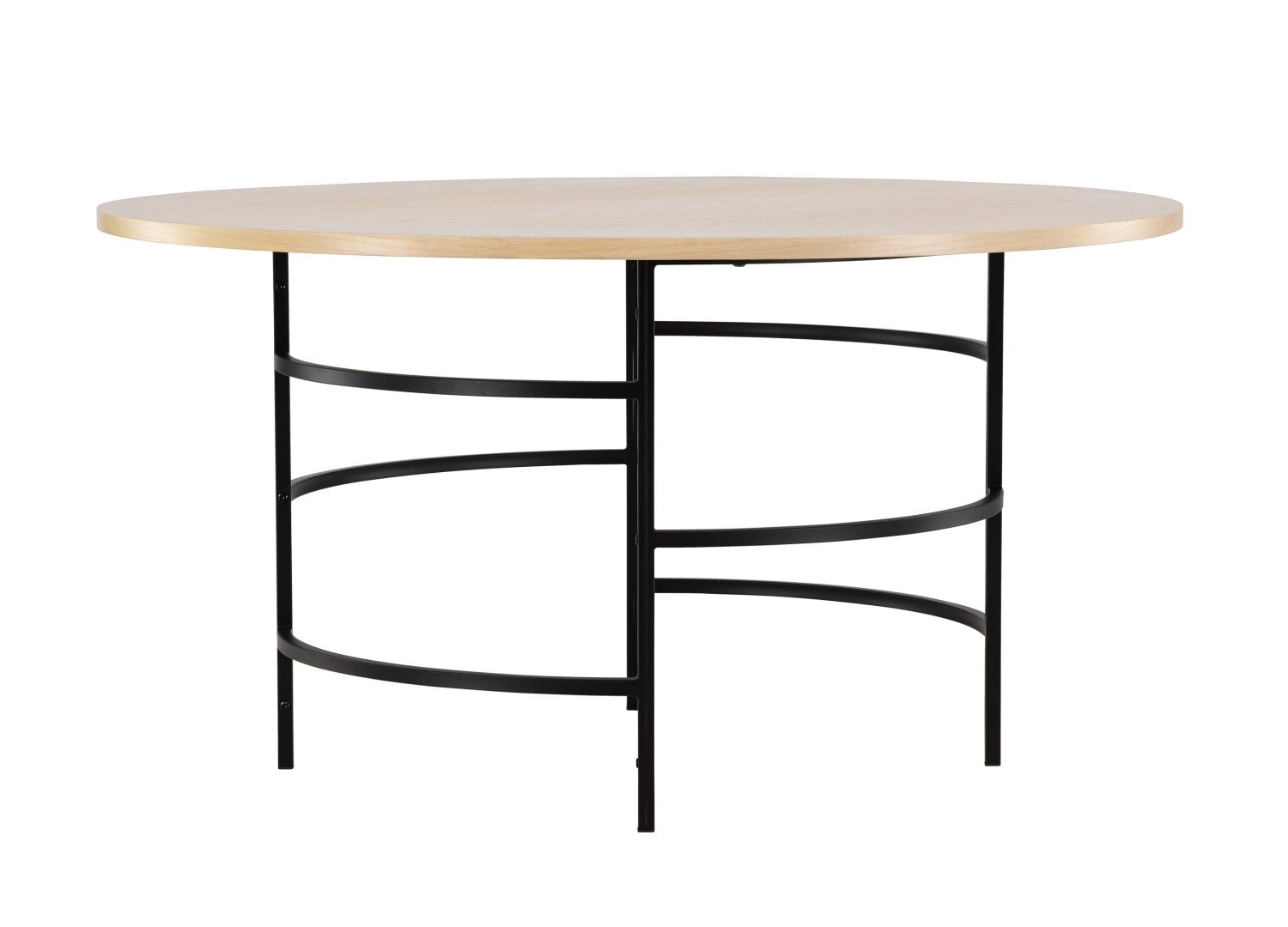 Détail de la table de repas Copenhagen blanchi
