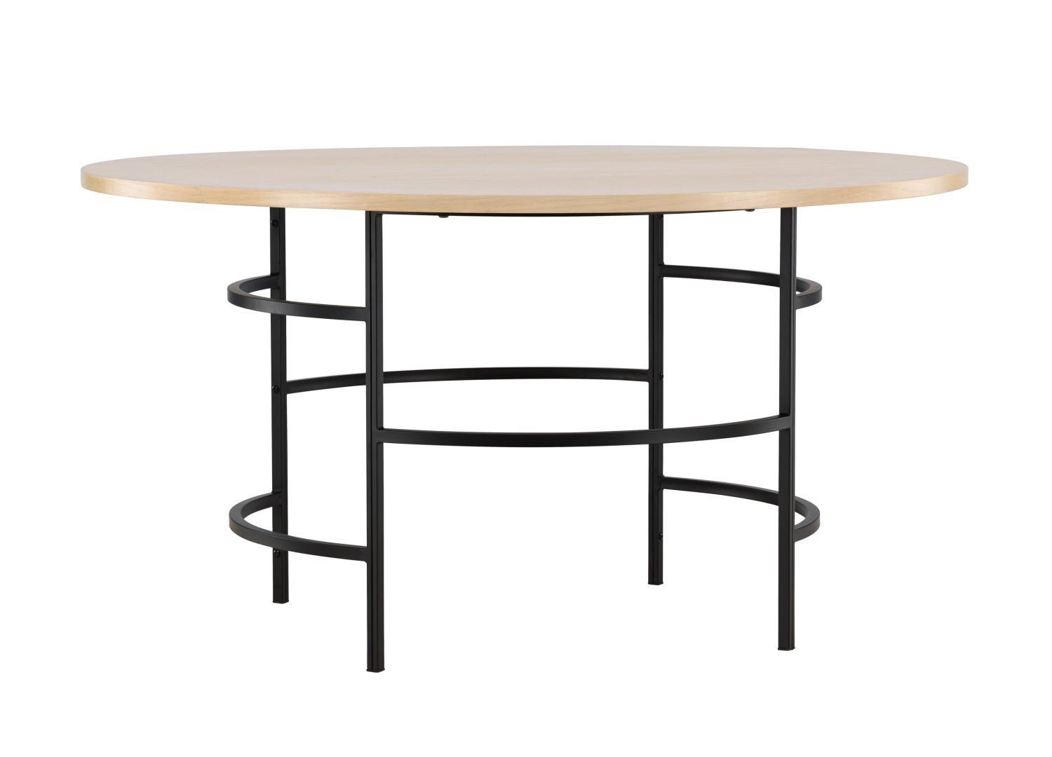 Table à manger Copenhagen blanchi vue sous un autre angle