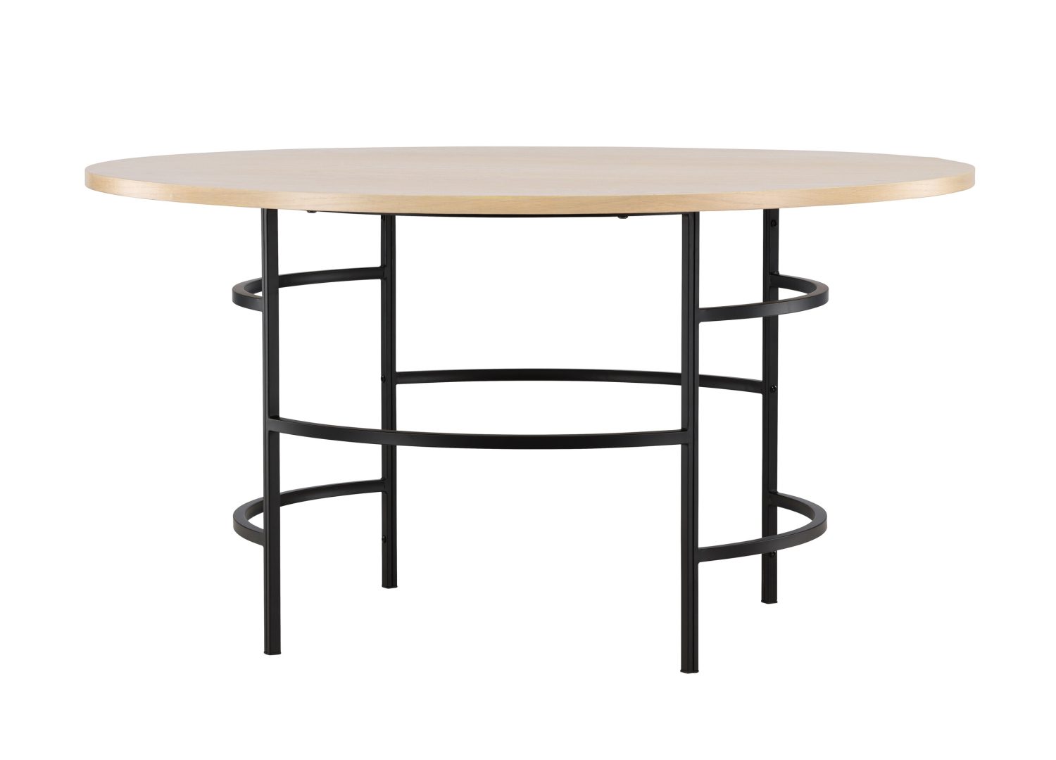 Vue produit de la table à manger Copenhagen blanchi