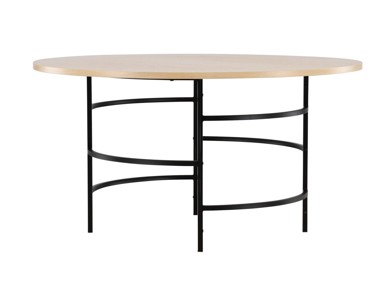 Détail de la table de repas Copenhagen blanchi
