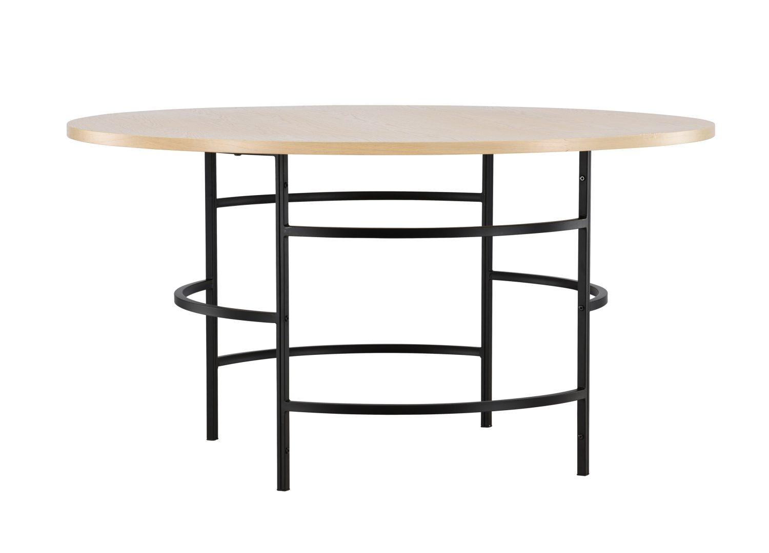Table à manger Copenhagen blanchi vue sous un autre angle