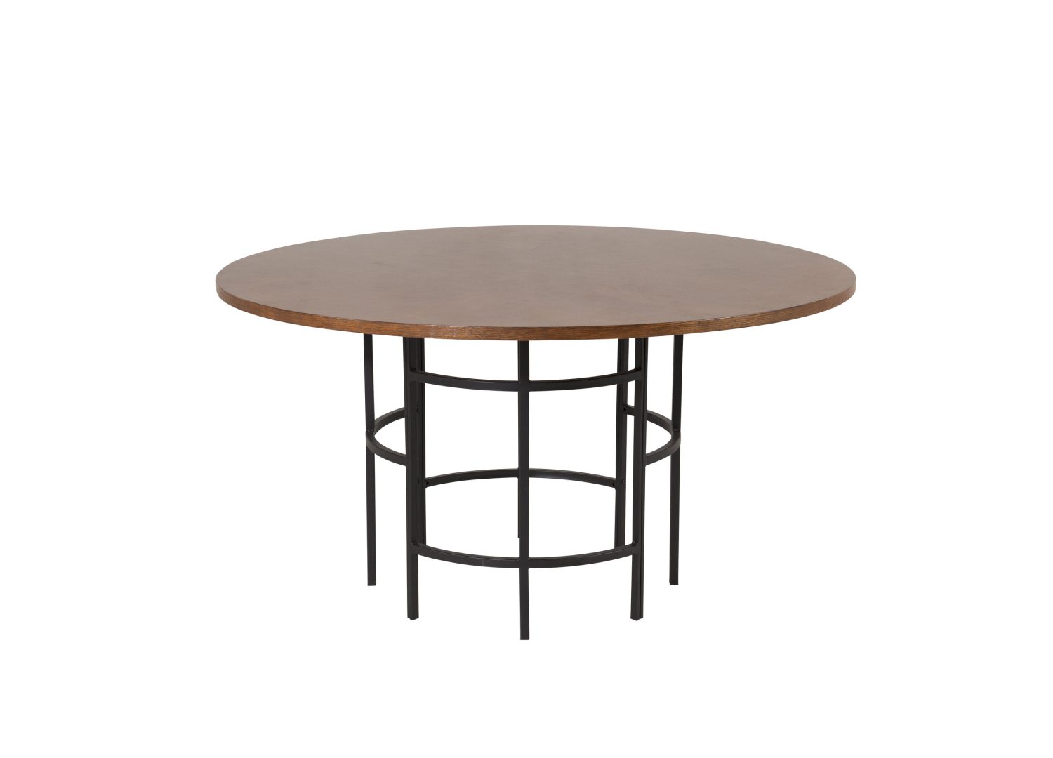 Détail de la table de repas Copenhagen marron