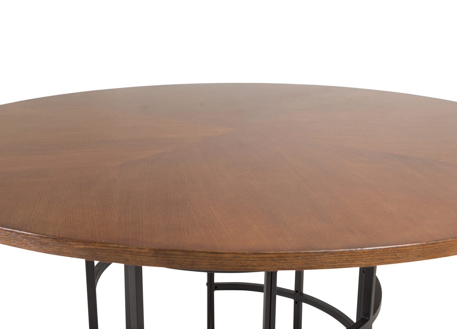Table à manger Copenhagen marron vue sous un autre angle