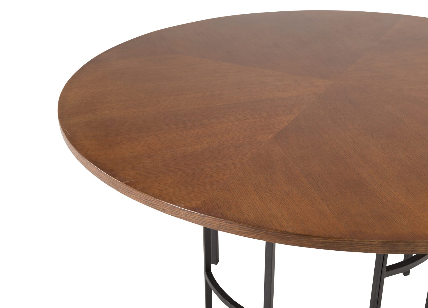 Vue produit de la table à manger Copenhagen marron