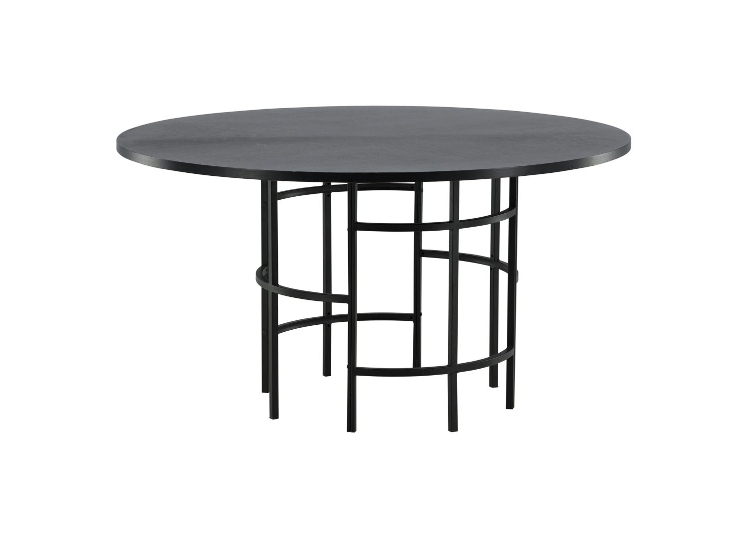 Détail de la table de repas Copenhagen noir