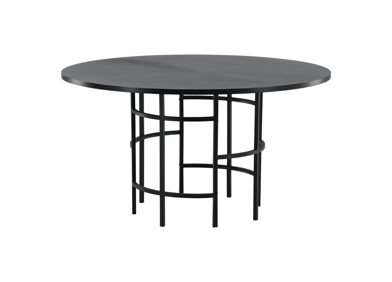 Vue produit de la table à manger Copenhagen noir