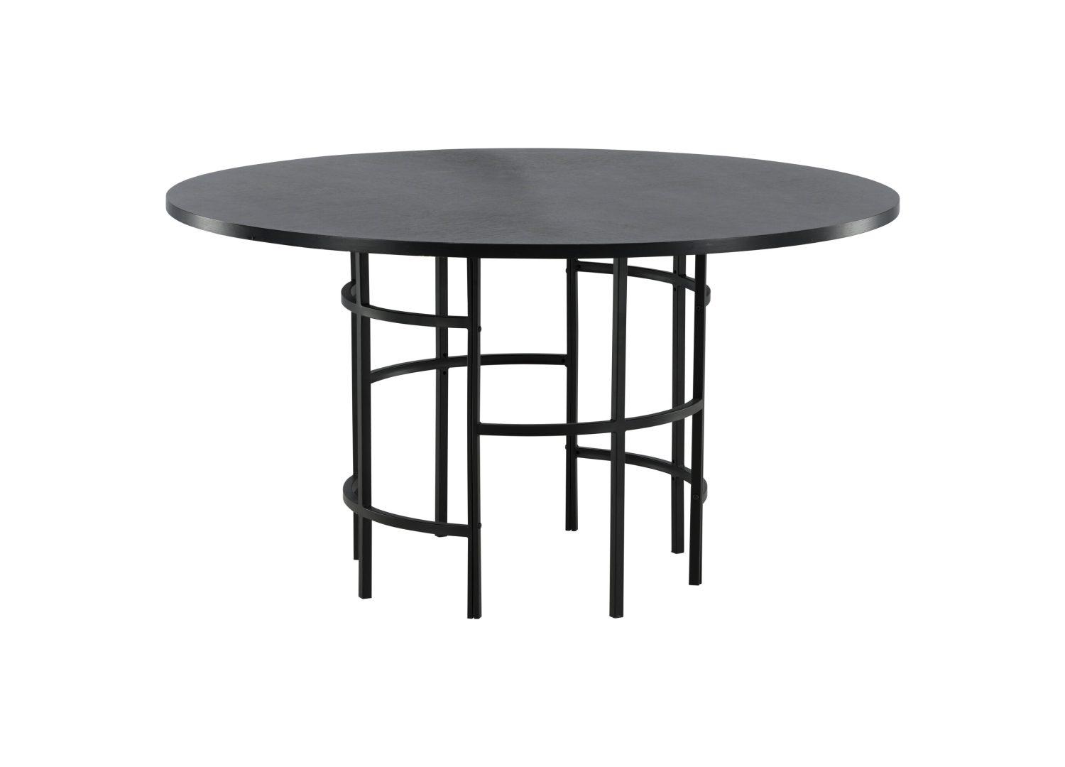 Détail de la table de repas Copenhagen noir