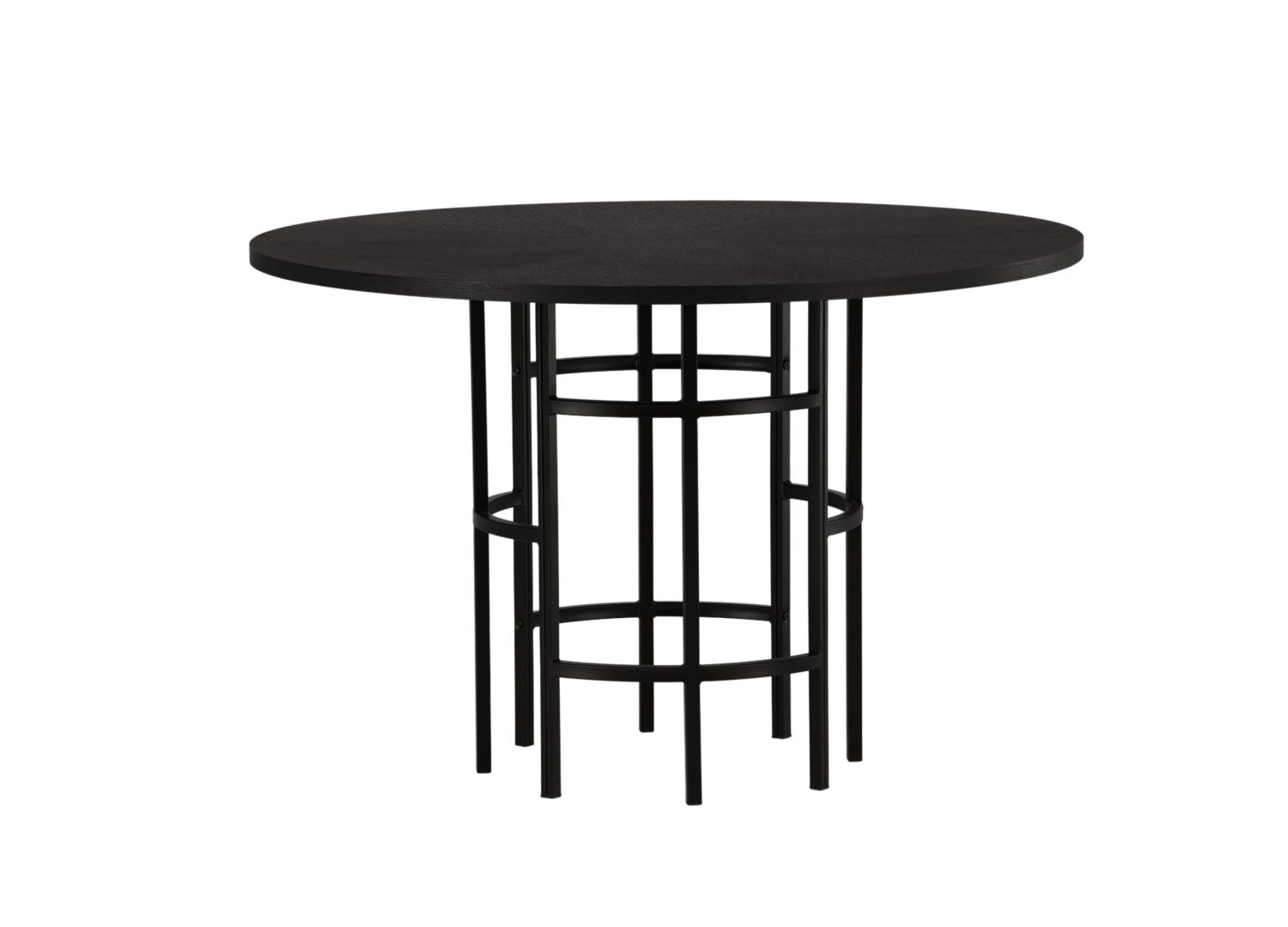 Table à manger Copenhagen noir vue sous un autre angle