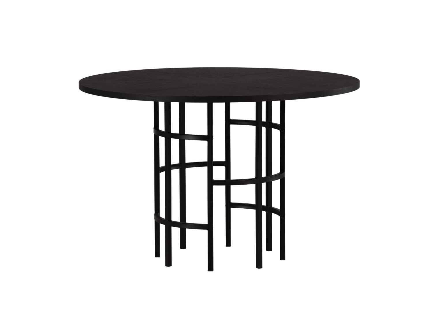 Détail de la table de repas Copenhagen noir