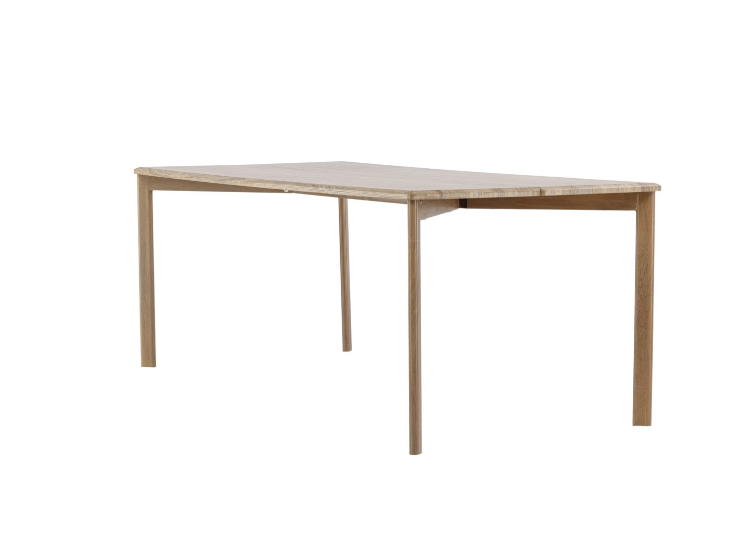 Vue produit de la table à manger Damon blanchi