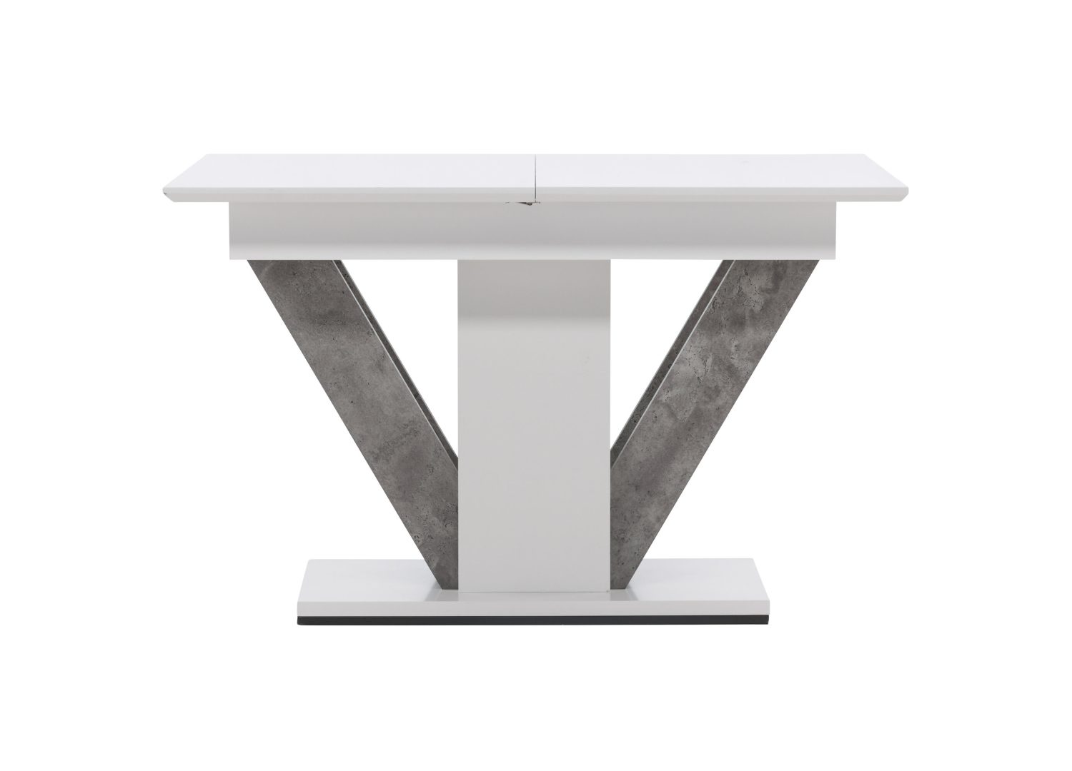 Détail de la table de repas Disa blanc