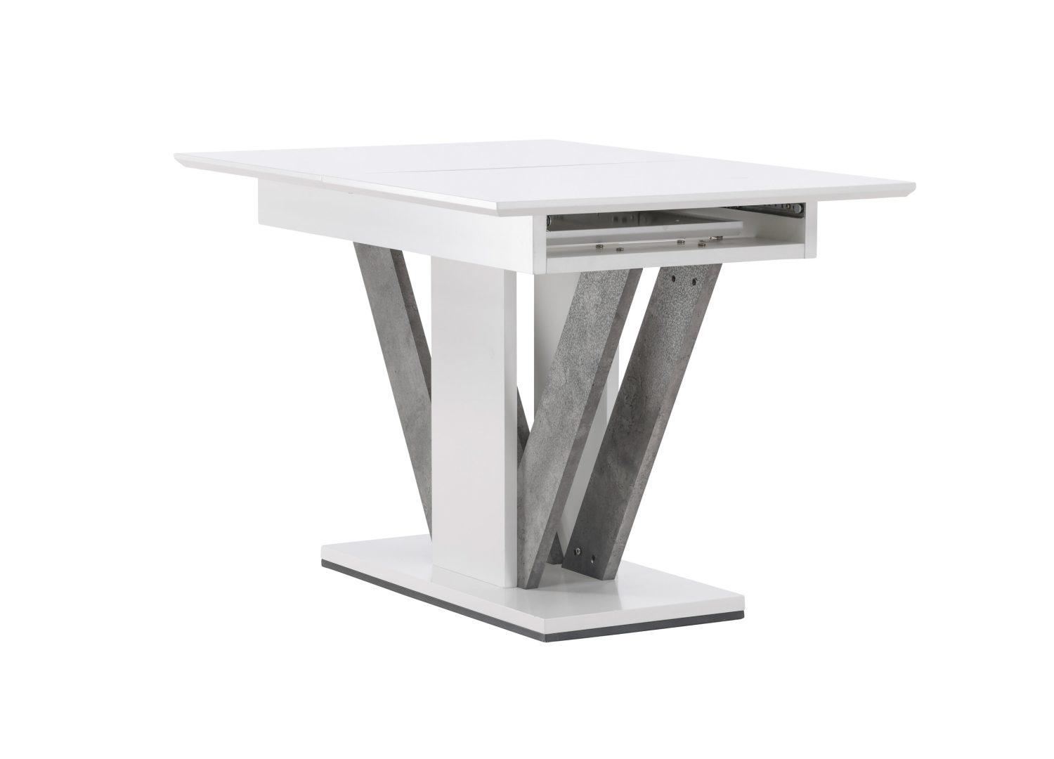 Vue produit de la table à manger Disa blanc