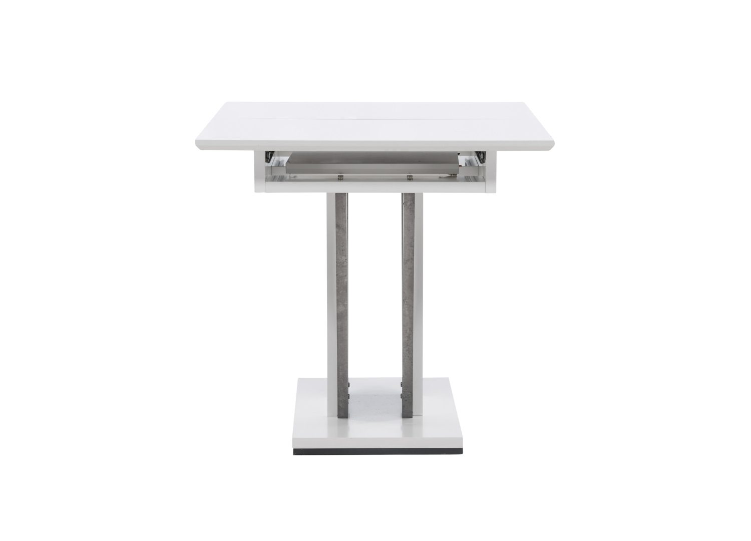 Détail de la table de repas Disa blanc