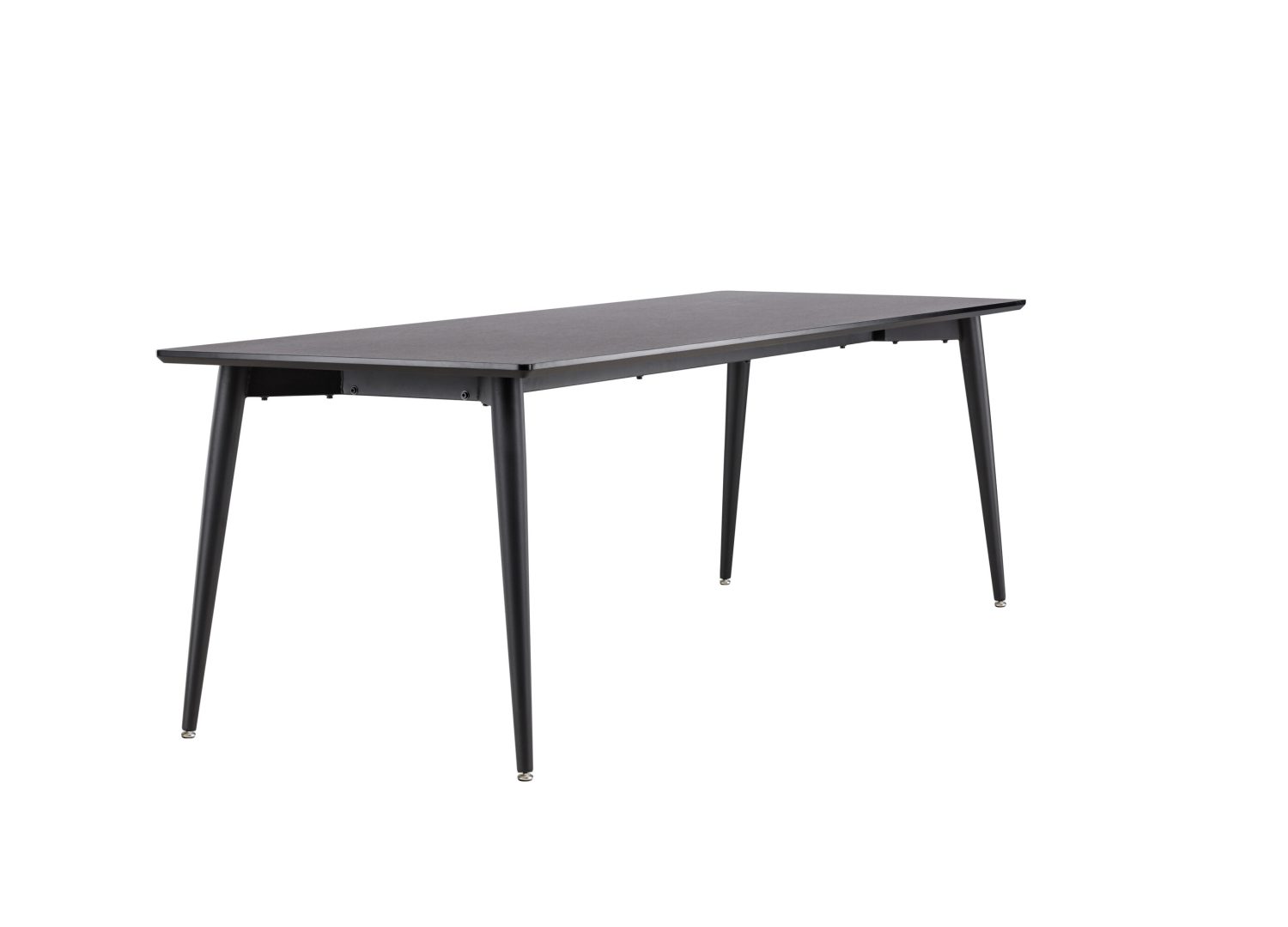 Table à manger Ellis noir vue sous un autre angle