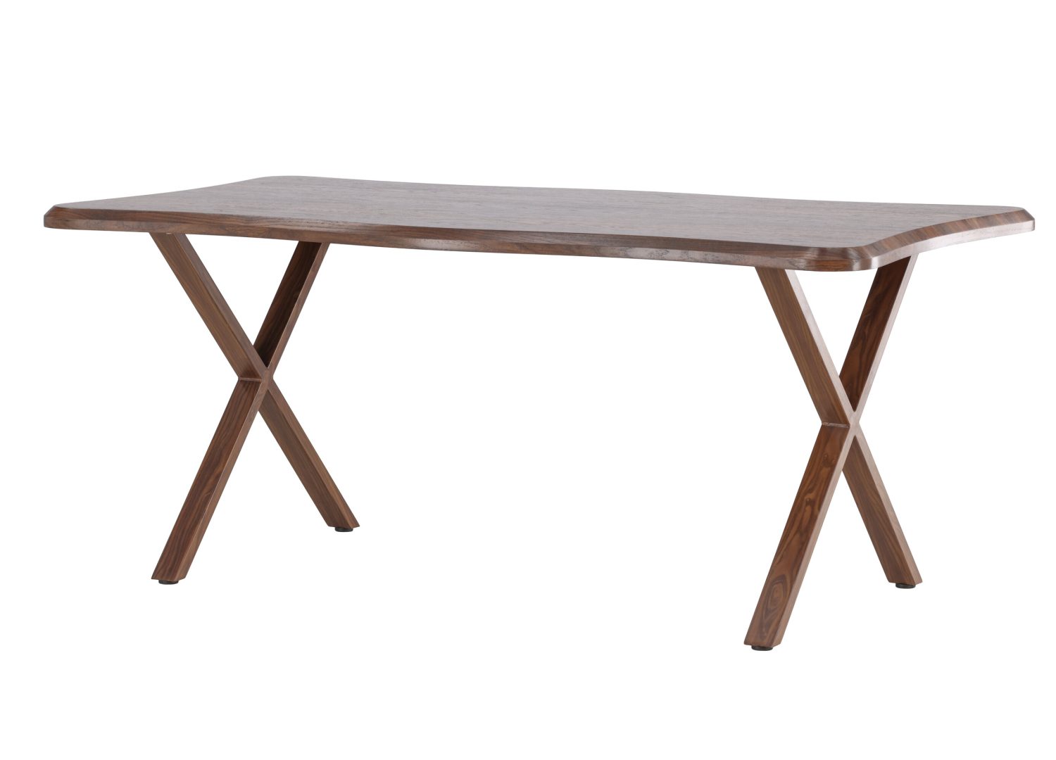 Table à manger Fiona noyer vue sous un autre angle
