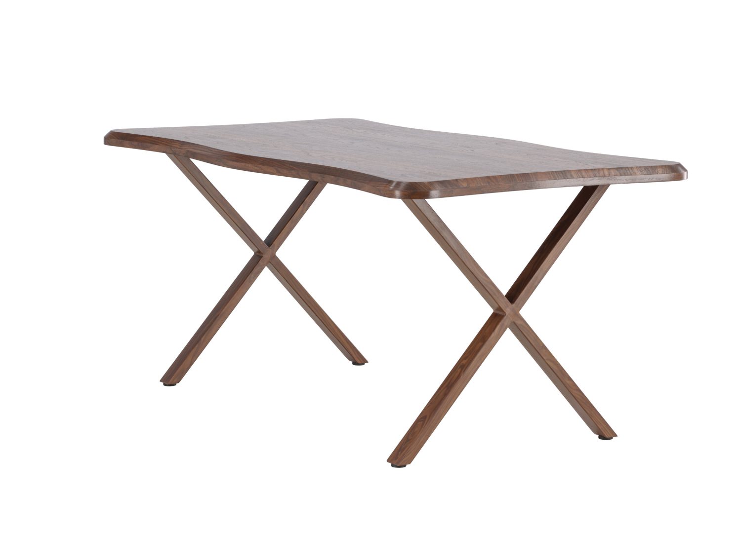 Vue produit de la table à manger Fiona noyer
