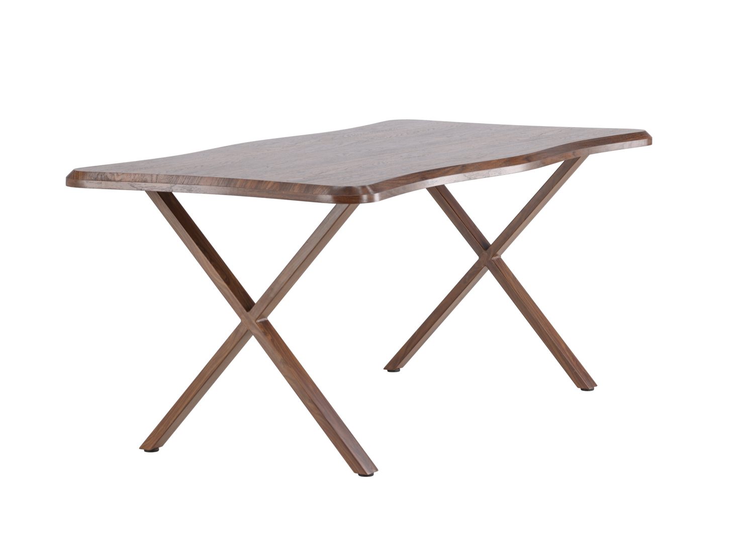 Table à manger Fiona noyer vue sous un autre angle
