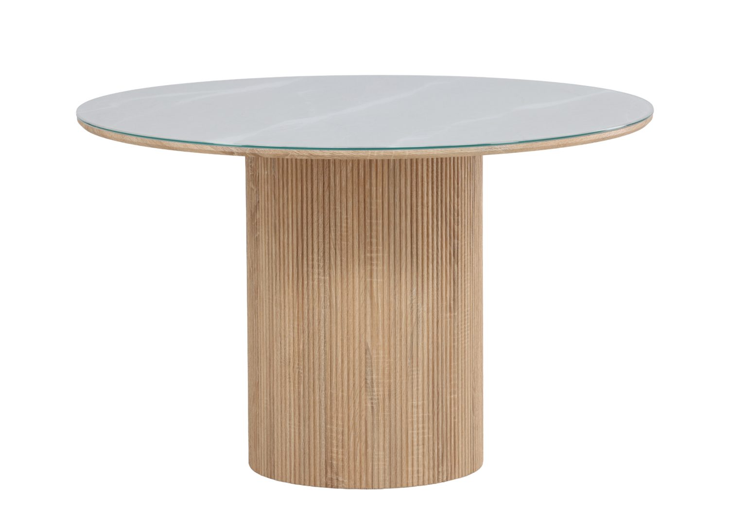 Vue produit de la table à manger Härön blanc