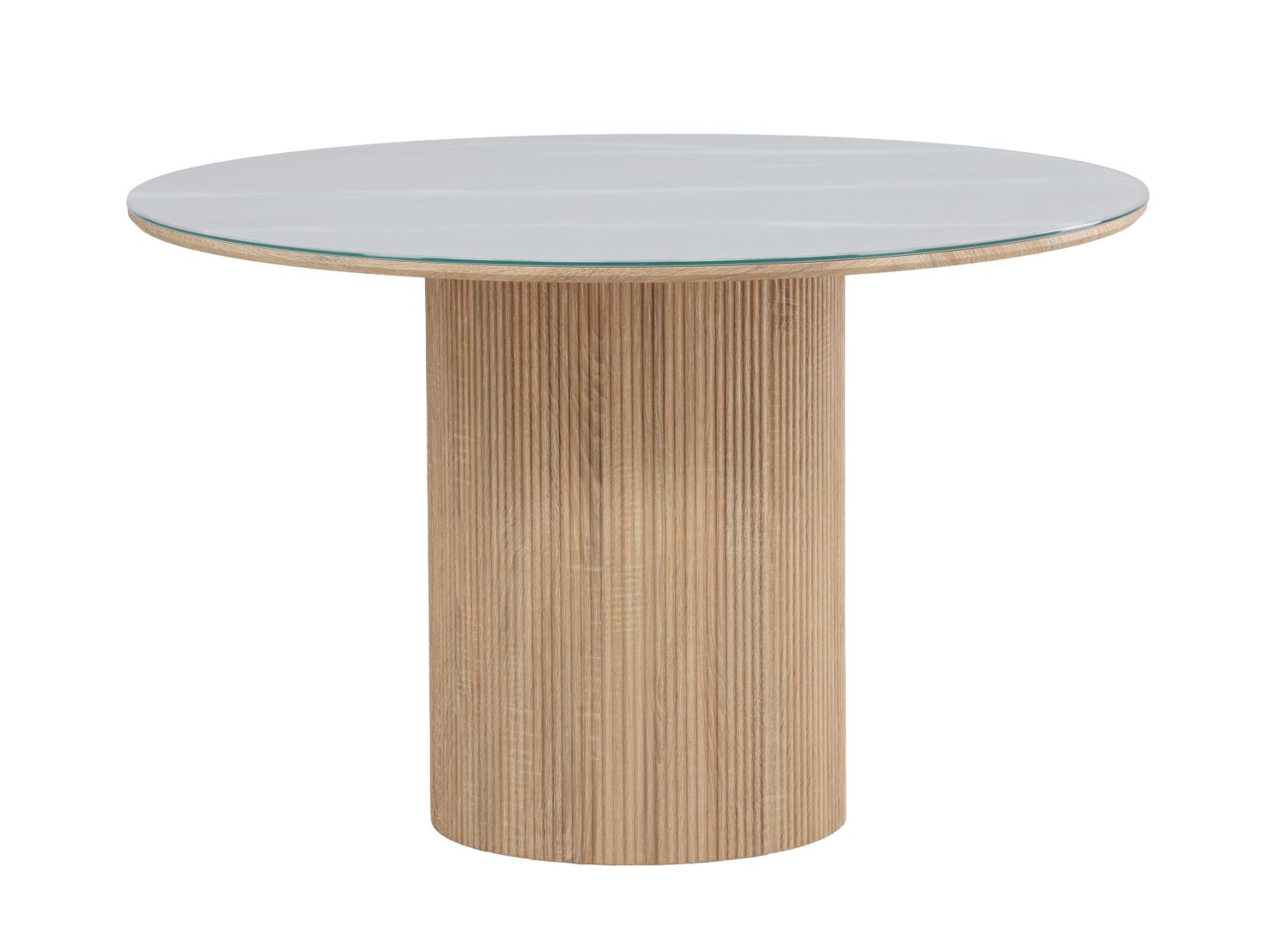 Table à manger Härön blanc vue sous un autre angle