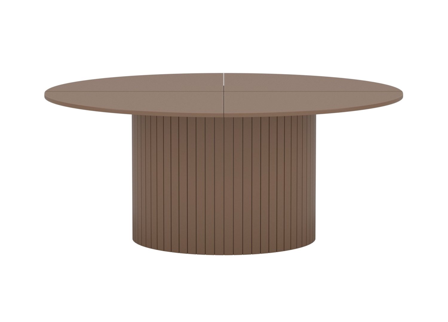Détail de la table de repas Härön marron