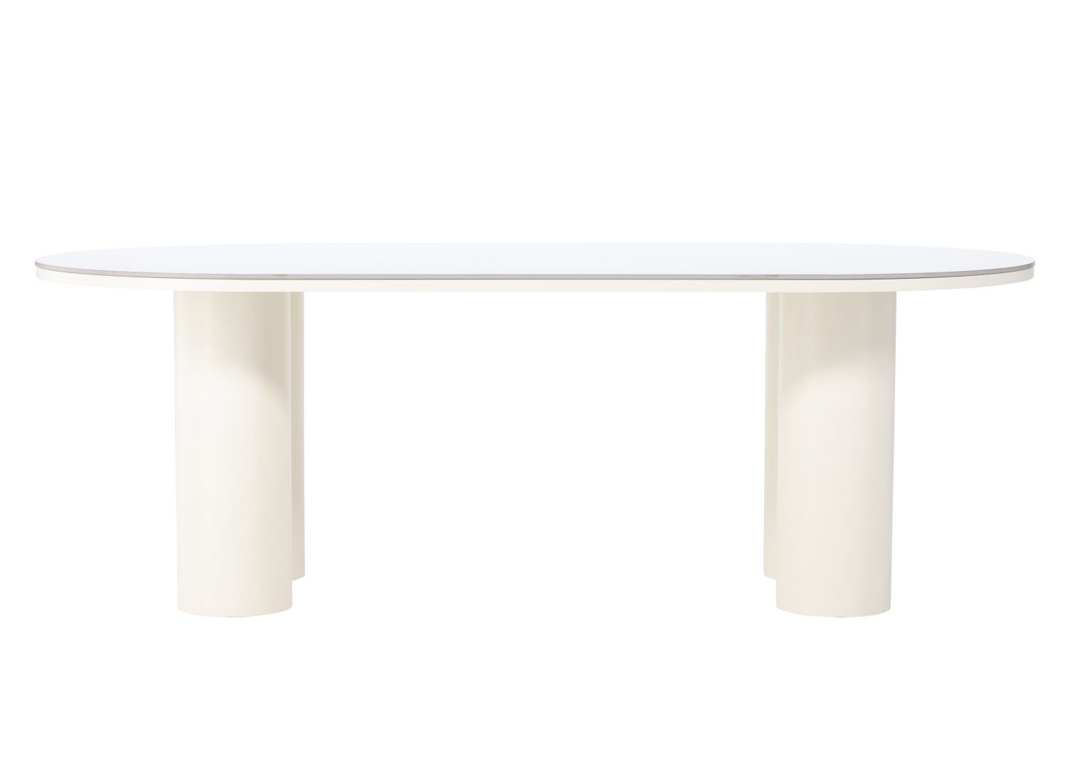 Détail de la table de repas Havstenssund blanc