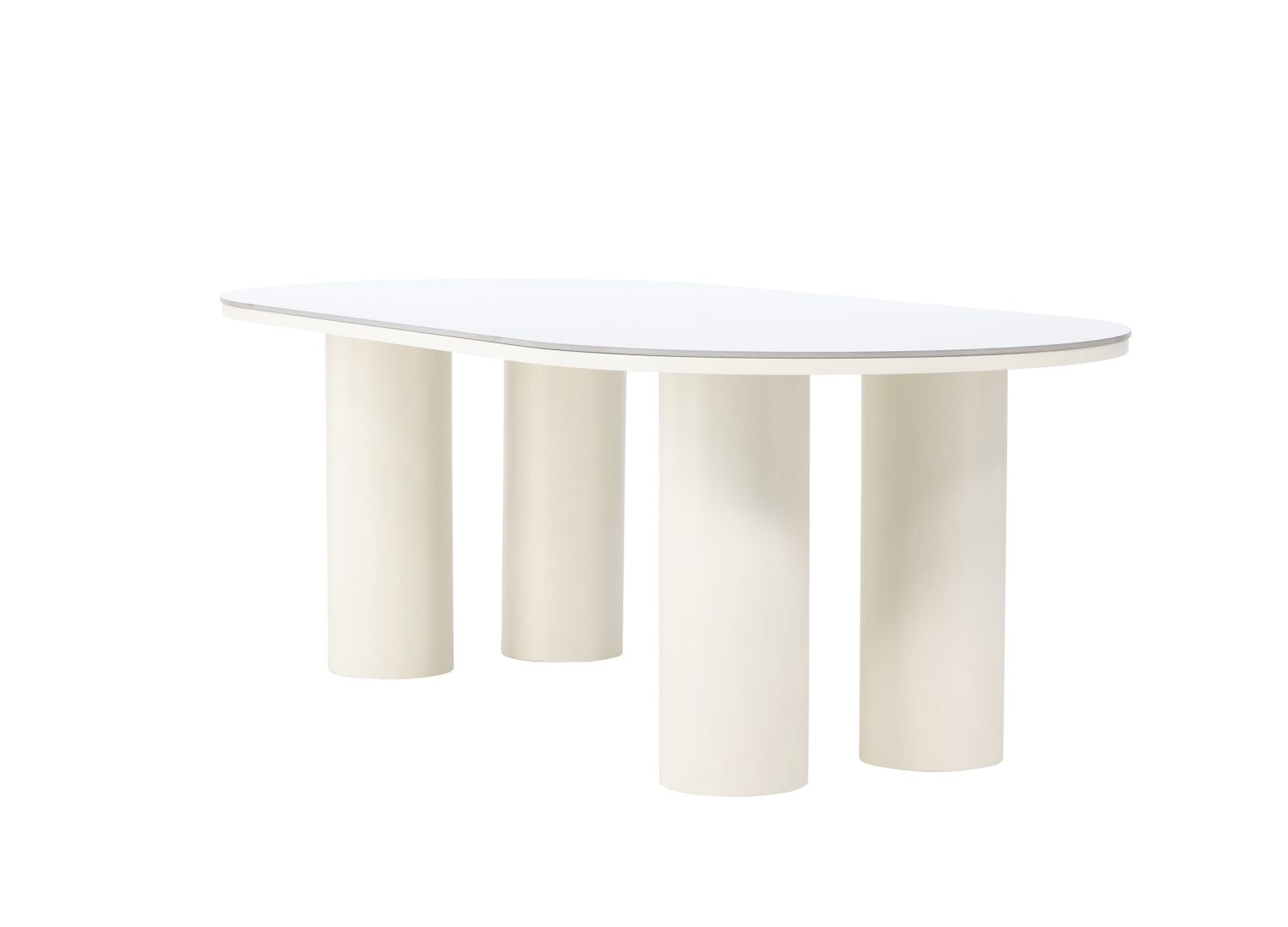 Vue produit de la table à manger Havstenssund blanc