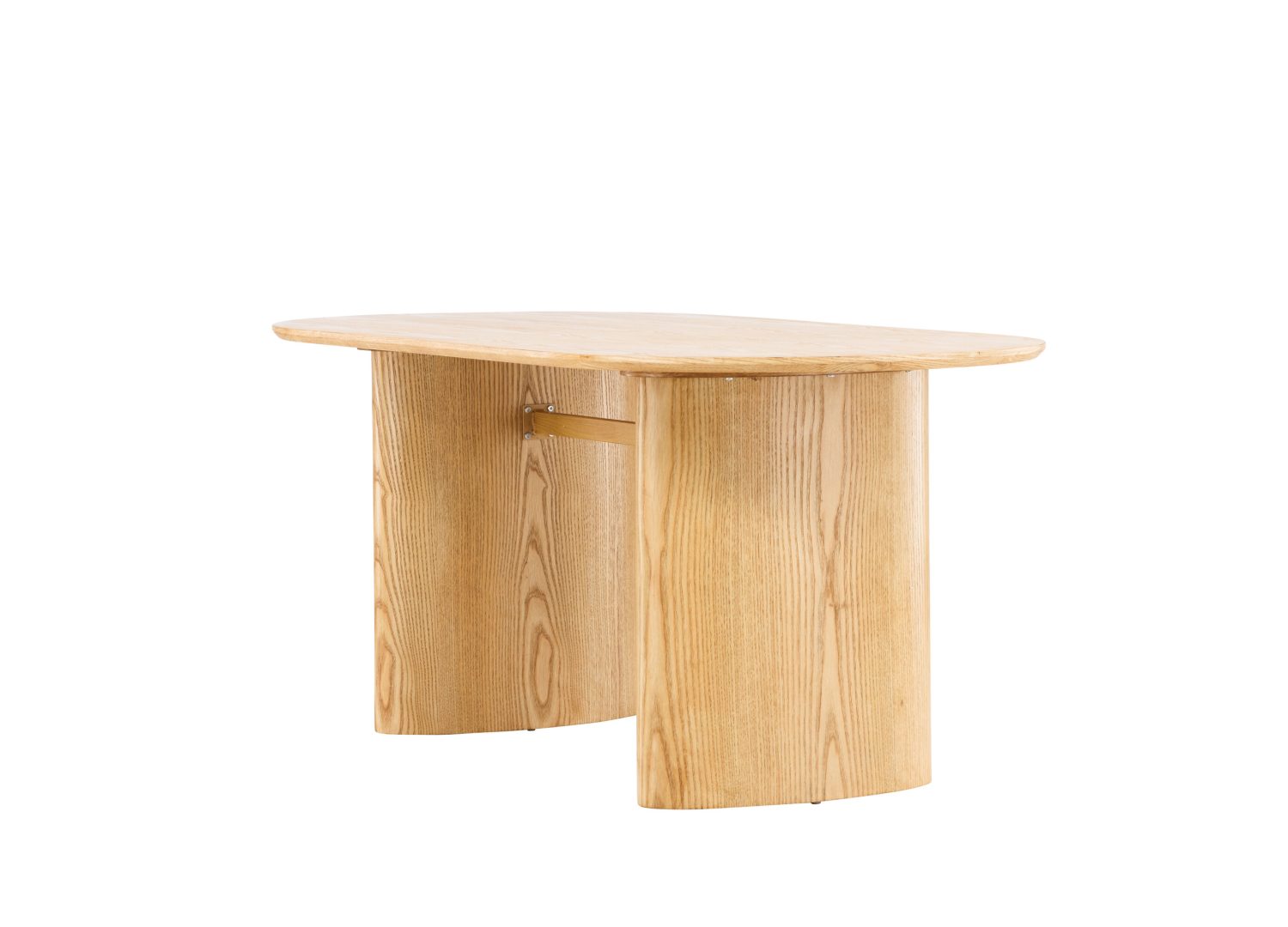 Vue produit de la table à manger Isolde naturel