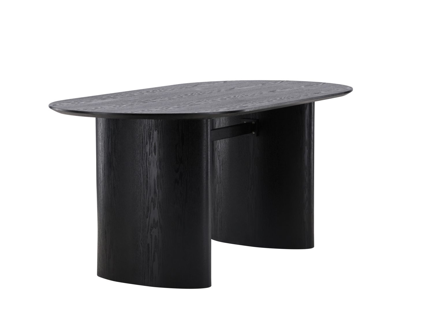 Table à manger Isolde noir vue sous un autre angle