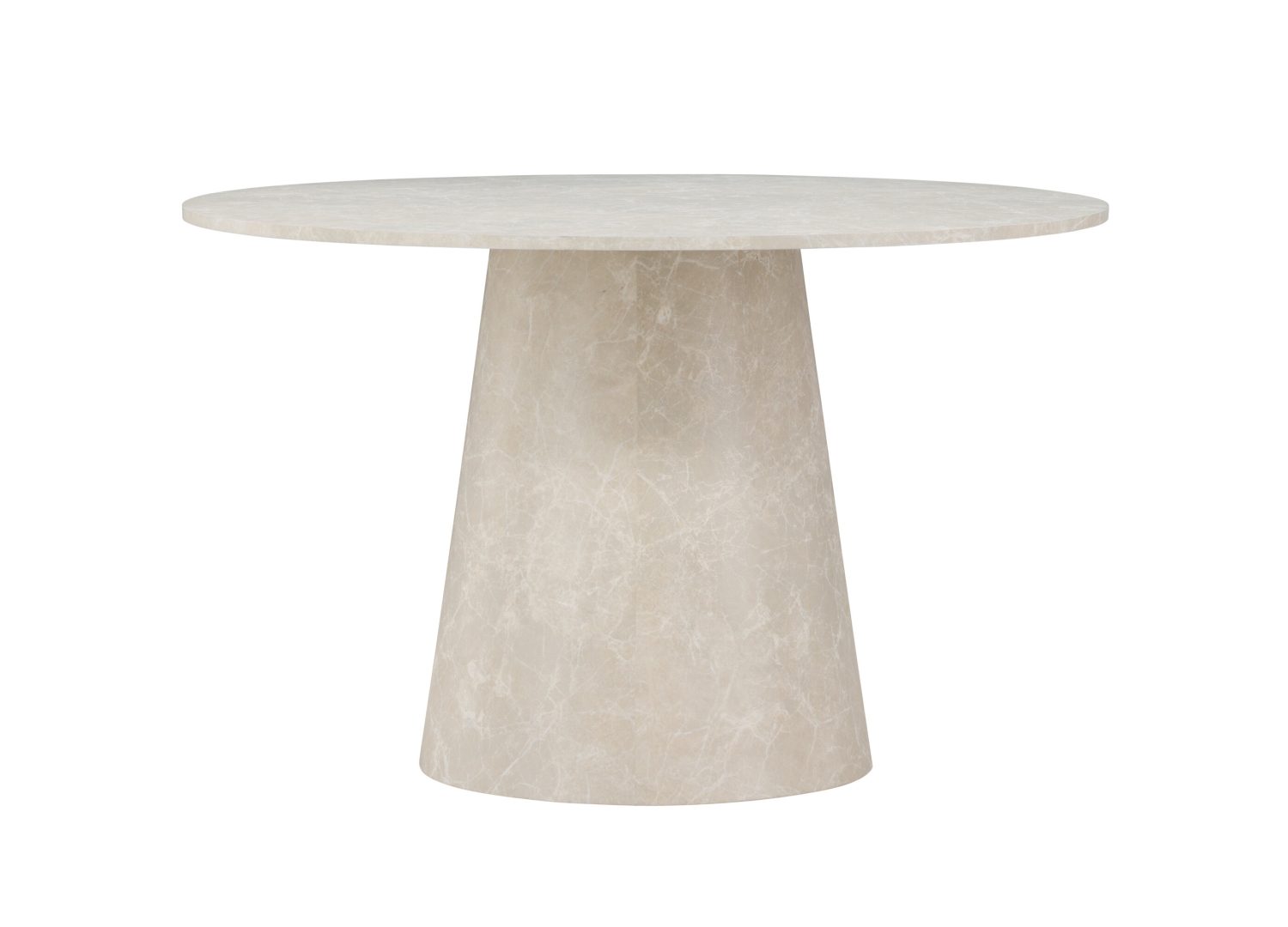 Détail de la table de repas Lanzo beige