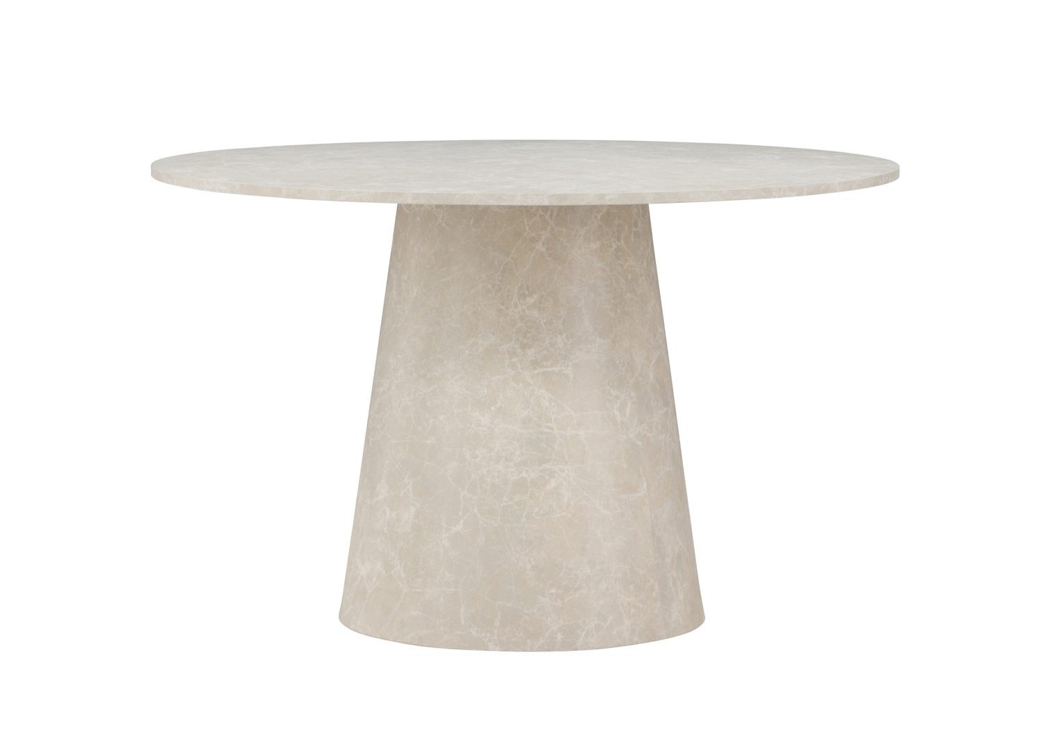 Détail de la table de repas Lanzo beige