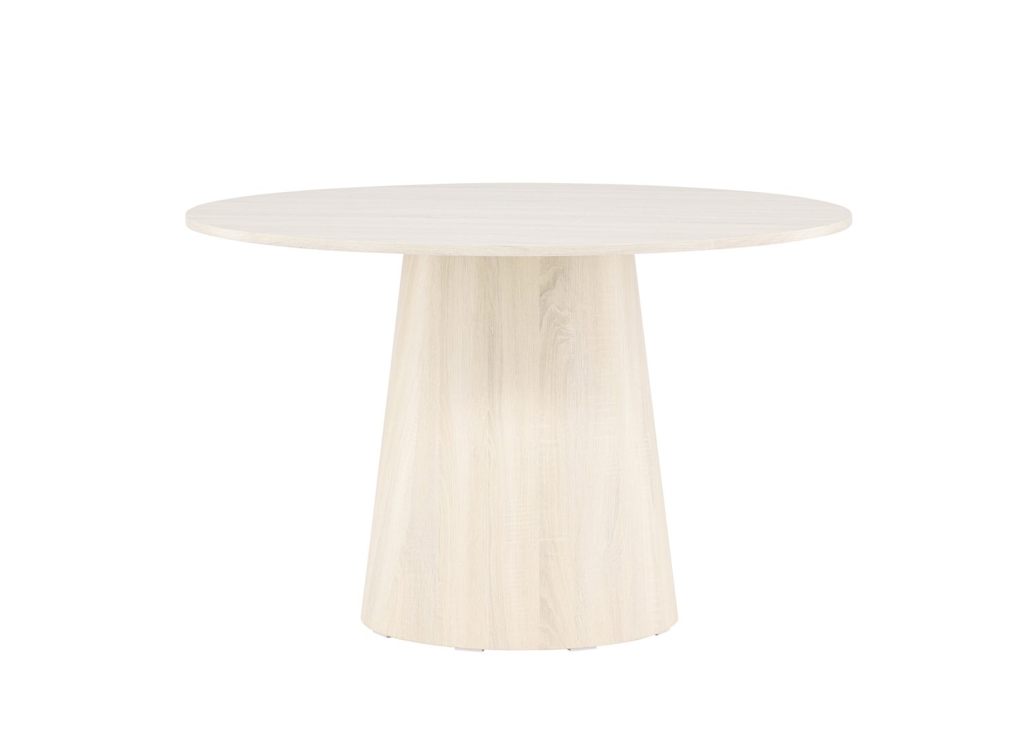 Détail de la table de repas Lanzo blanchi