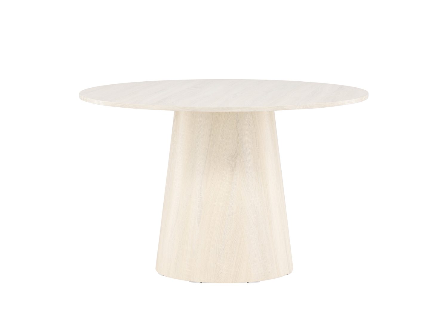 Détail de la table de repas Lanzo blanchi