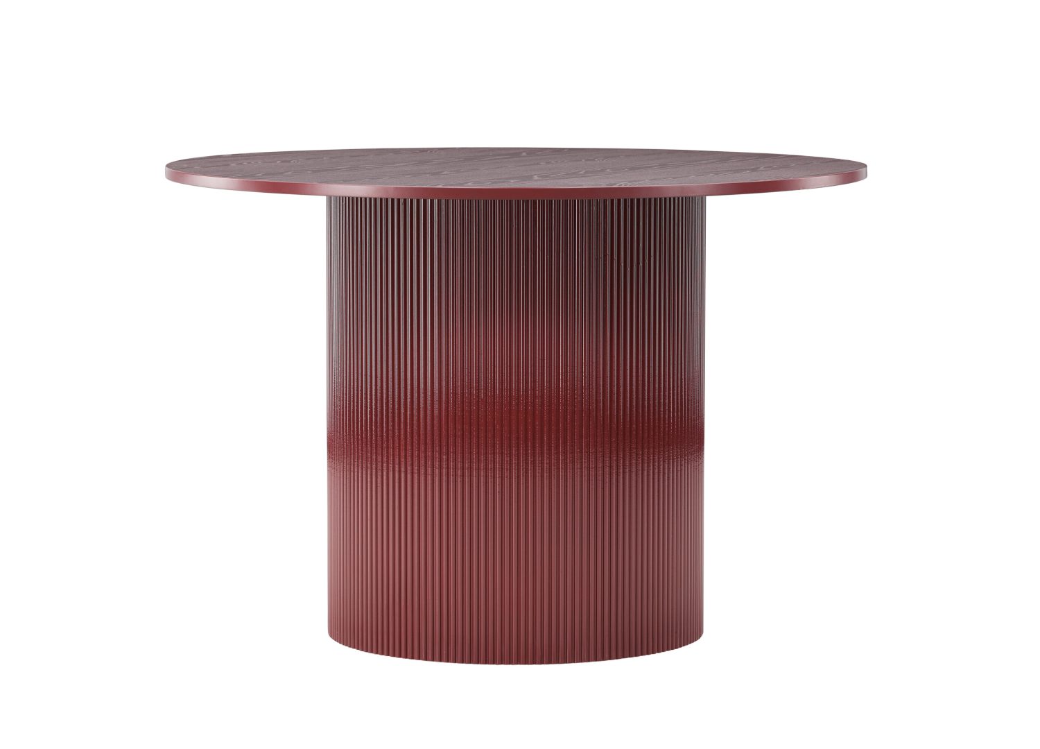 Table à manger Lenox bordeaux vue sous un autre angle