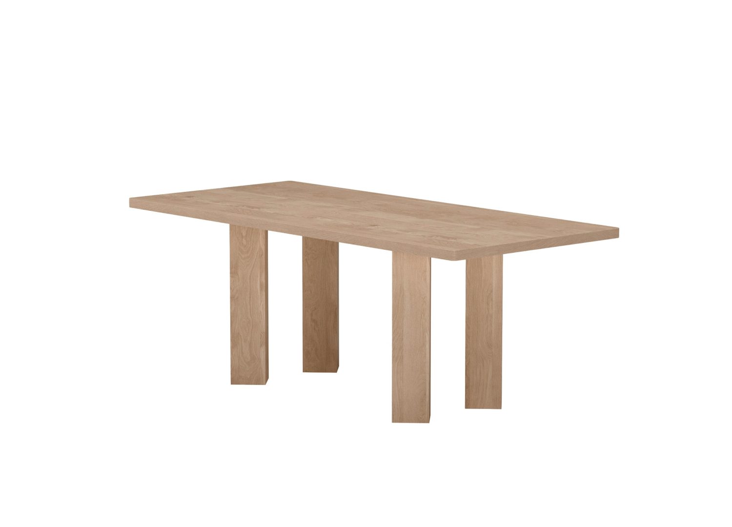 Vue produit de la table à manger Lillehammer naturel