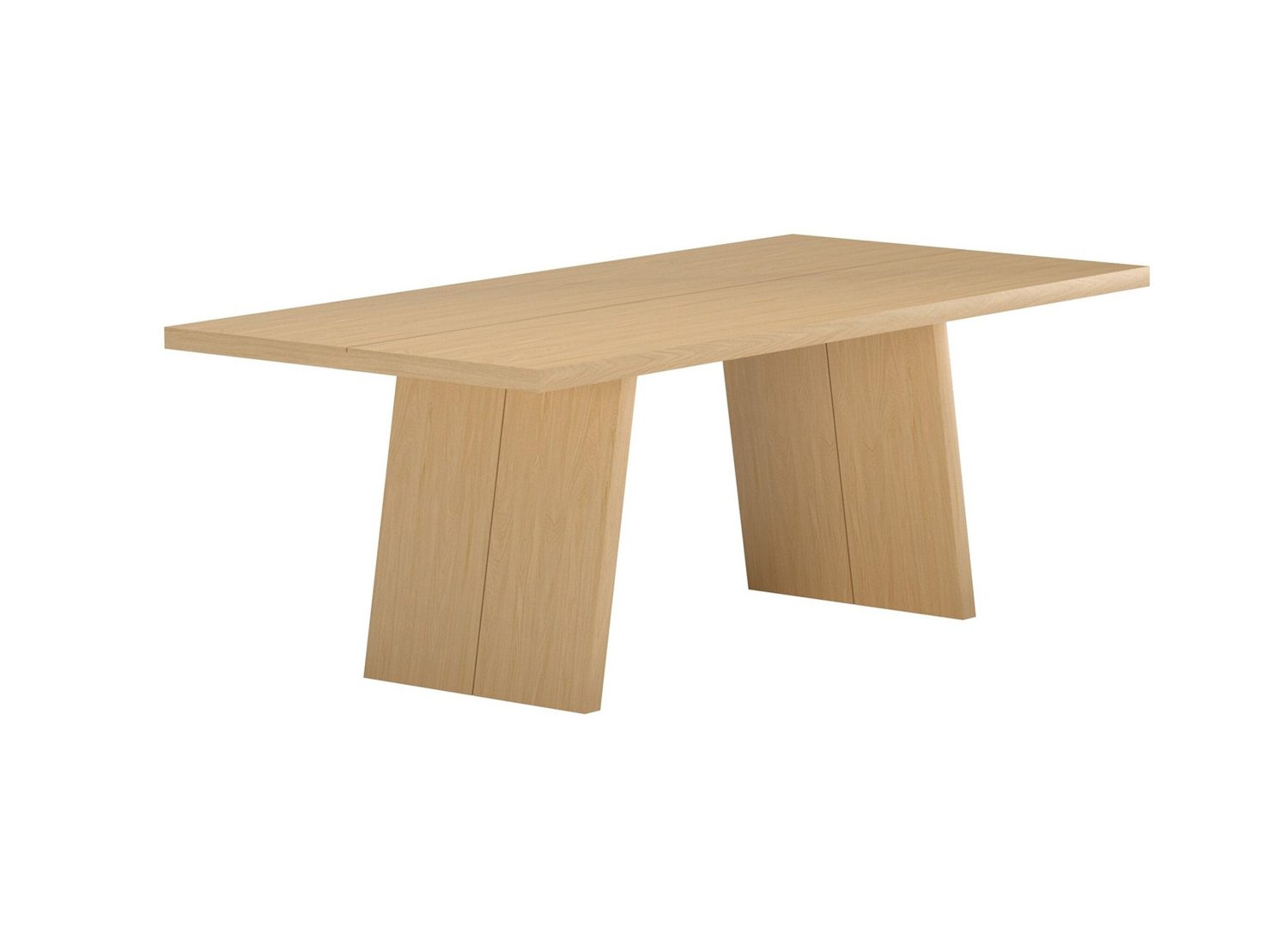 Table à manger Logga naturel vue sous un autre angle