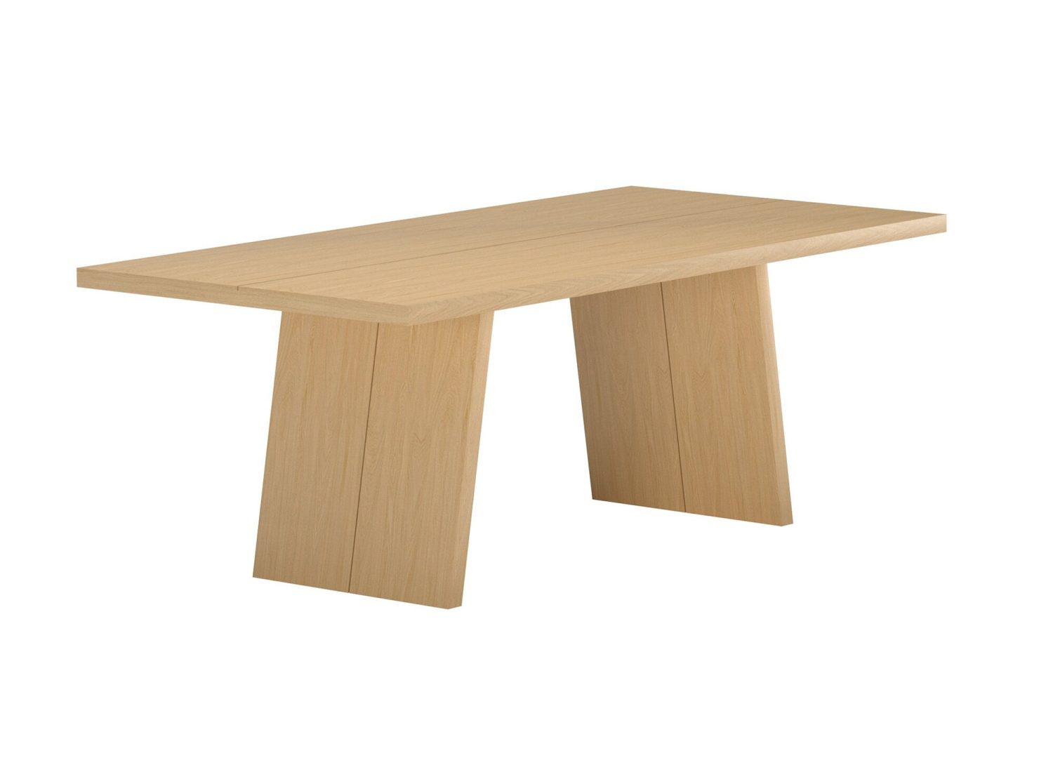 Table à manger Logga naturel vue sous un autre angle