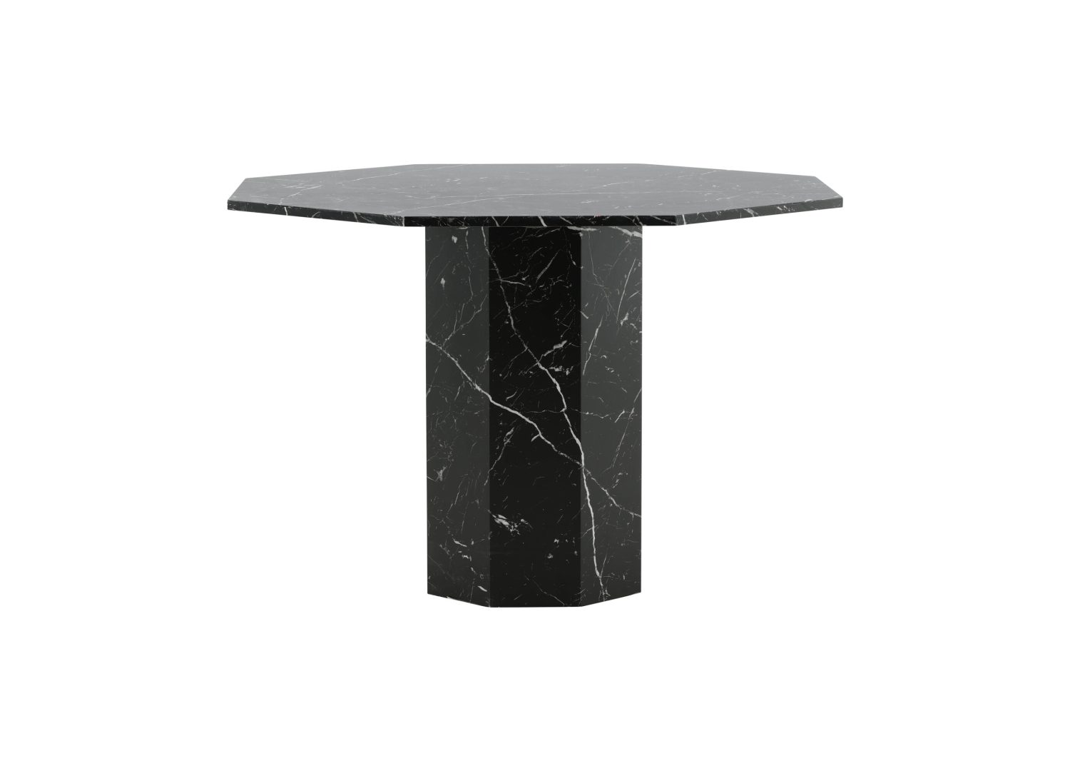 Détail de la table de repas Marbs noir