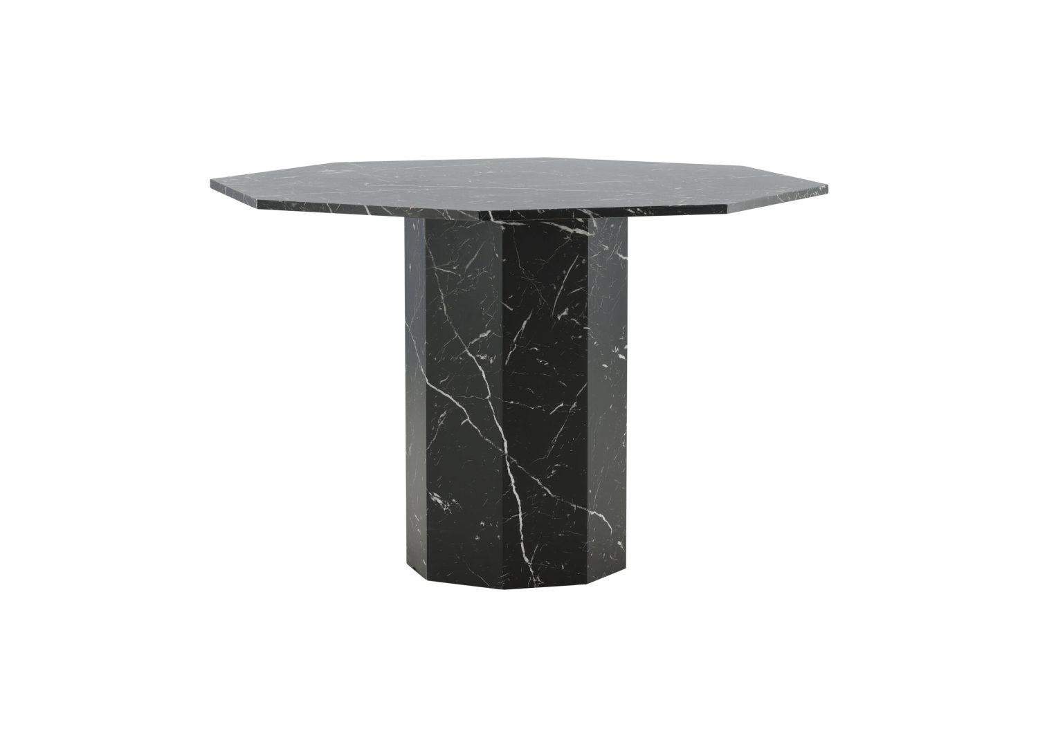 Détail de la table de repas Marbs noir