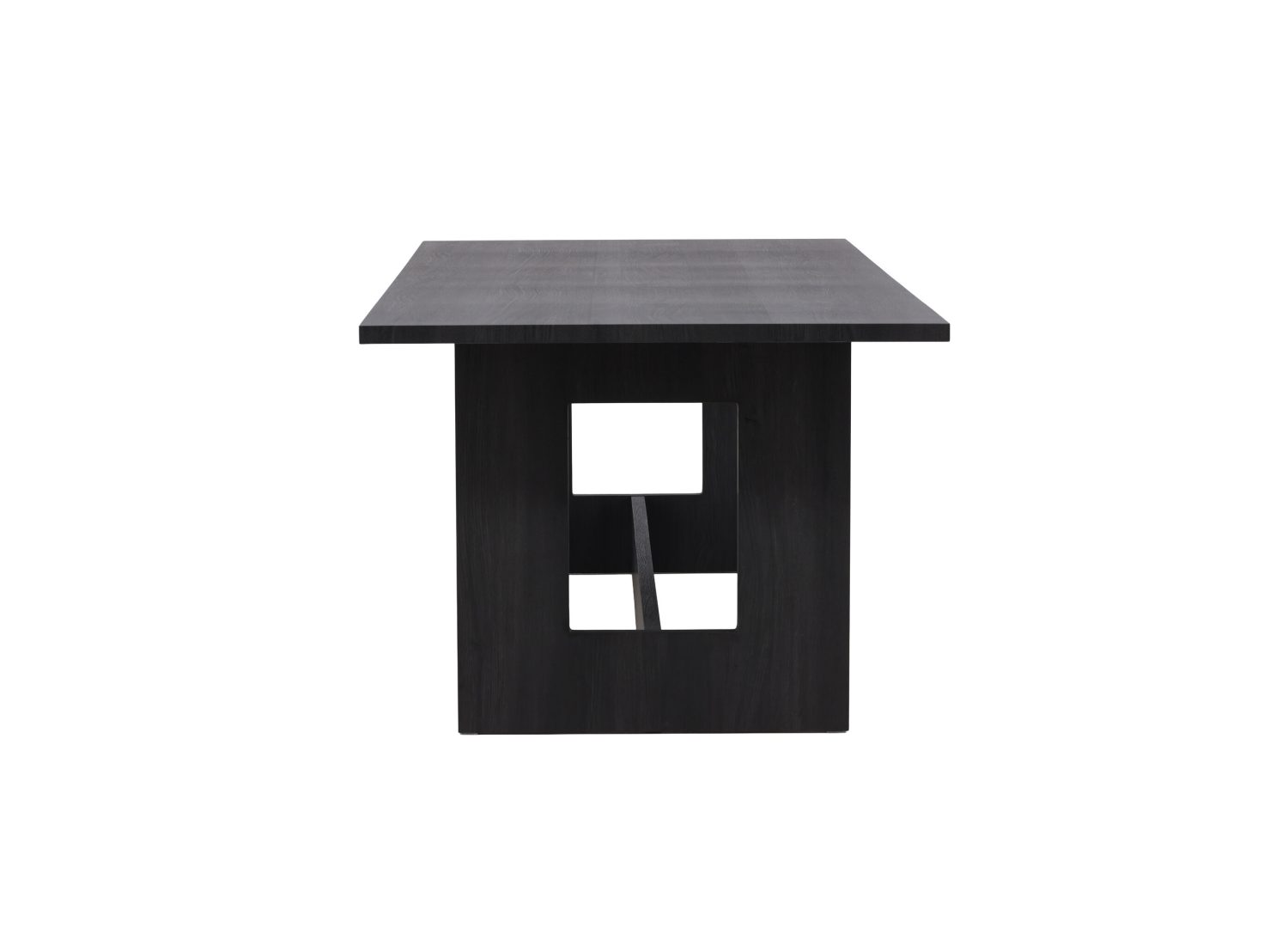 Détail de la table de repas Milly noir