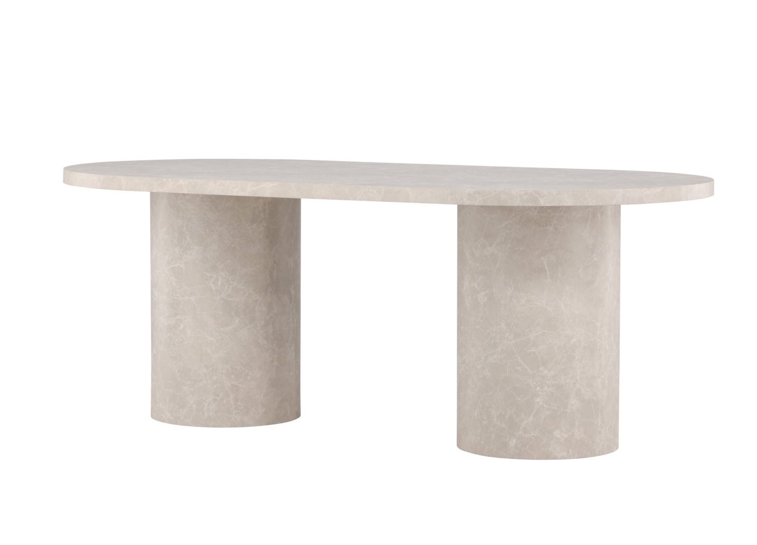Table à manger Narvik beige vue sous un autre angle