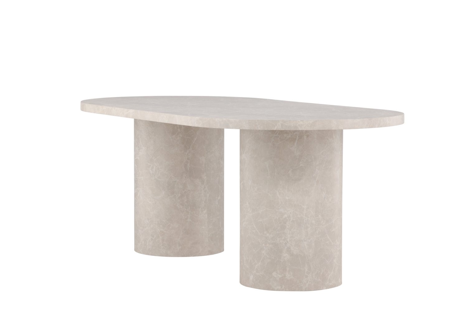 Vue produit de la table à manger Narvik beige