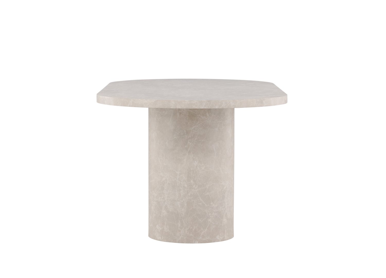 Détail de la table de repas Narvik beige