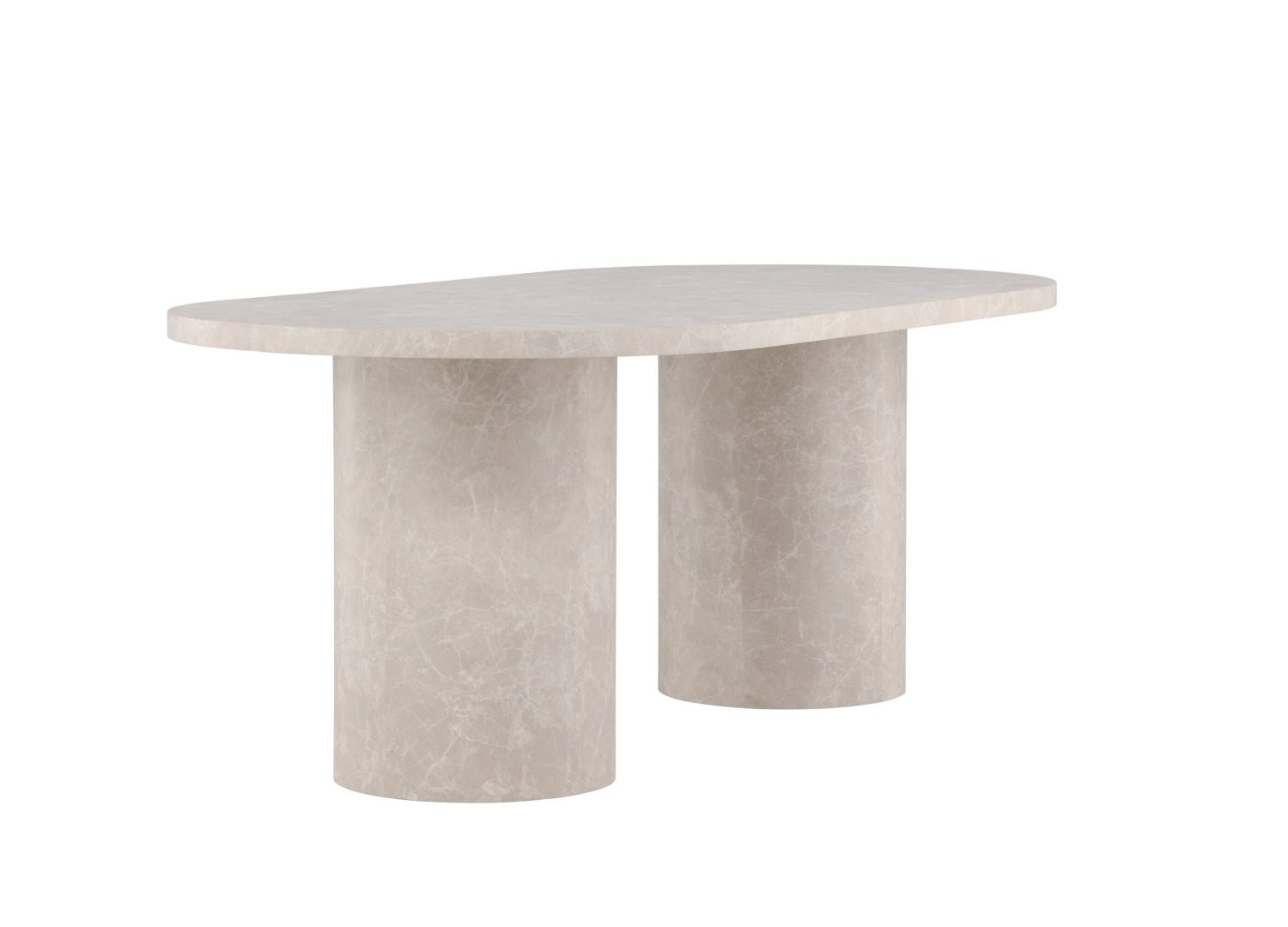 Table à manger Narvik beige vue sous un autre angle