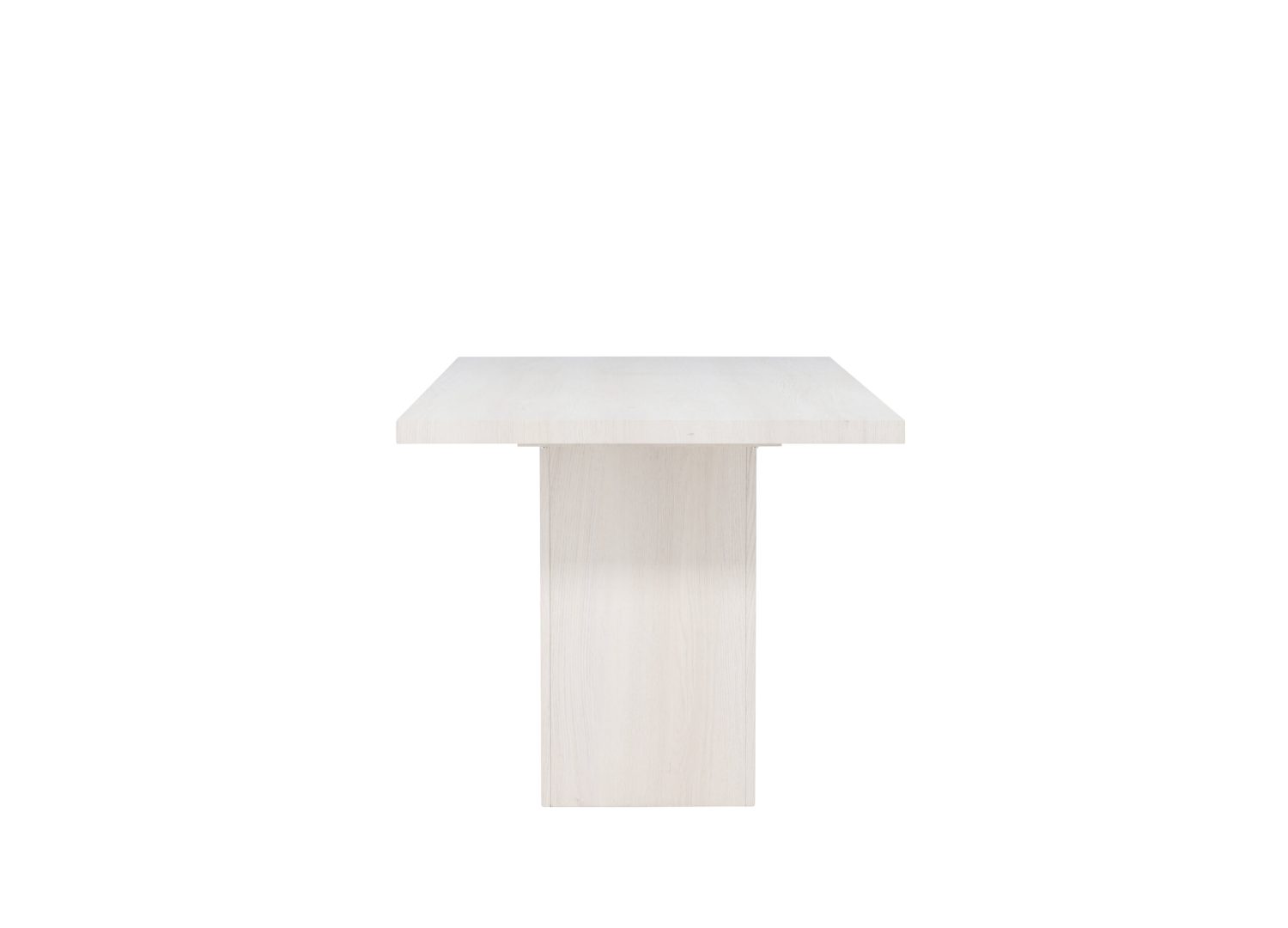 Détail de la table de repas Olga blanc