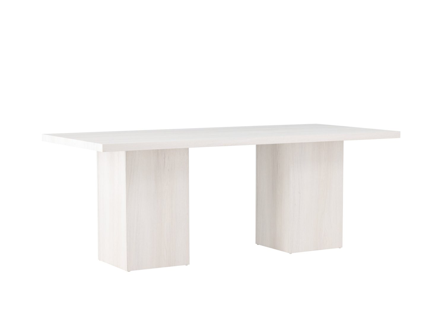 Vue produit de la table à manger Olga blanc