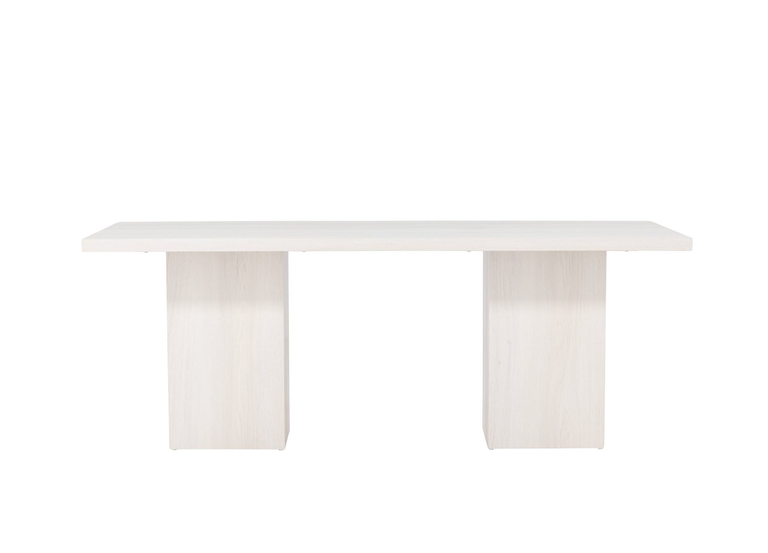 Détail de la table de repas Olga blanc