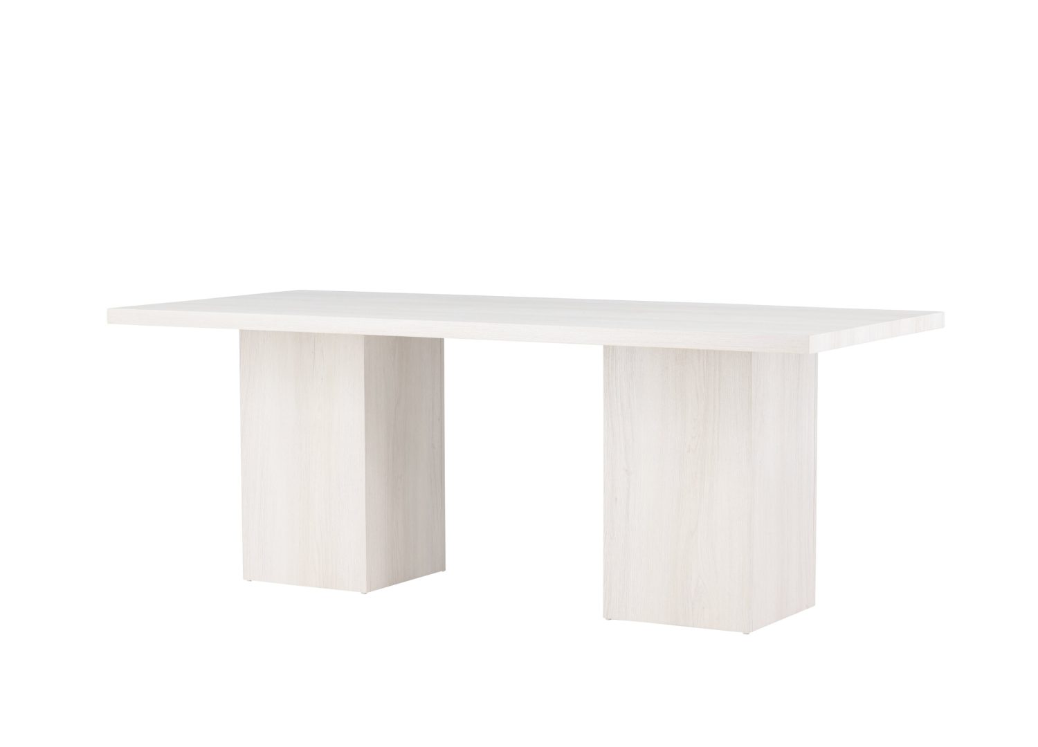 Table à manger Olga blanc vue sous un autre angle