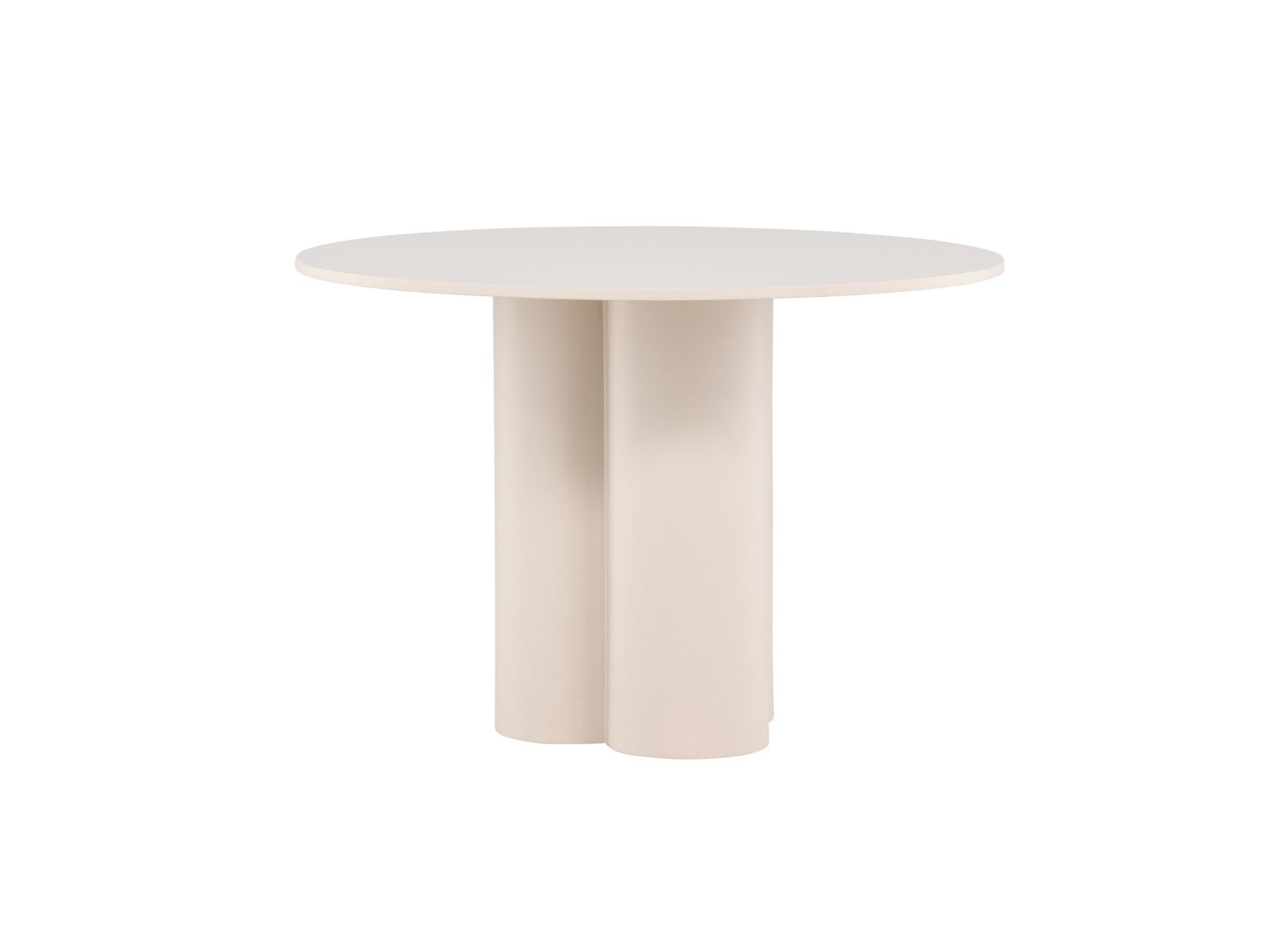 Détail de la table de repas Olivia beige